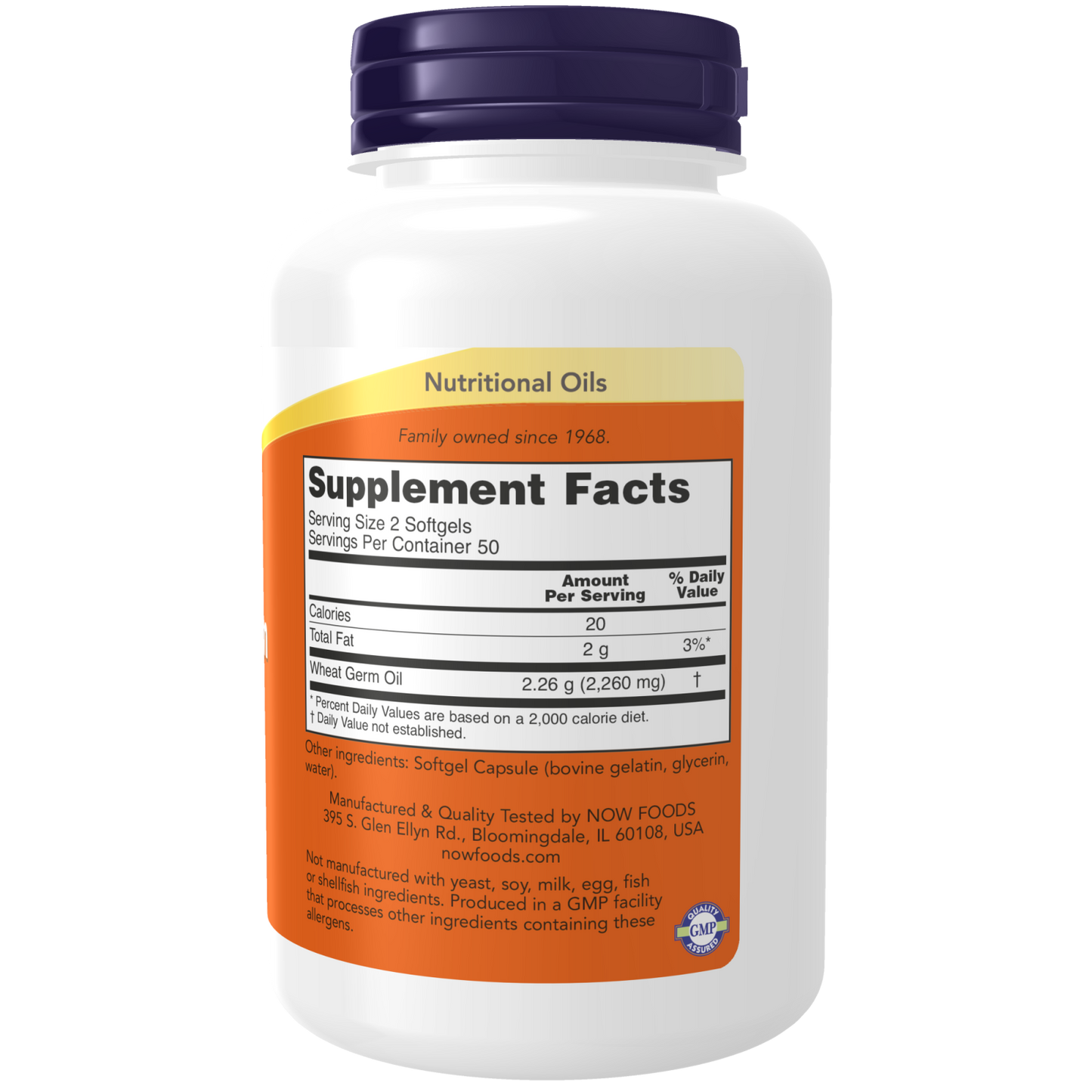 Wheat Germ Oil, 1130mg - 100 softgels