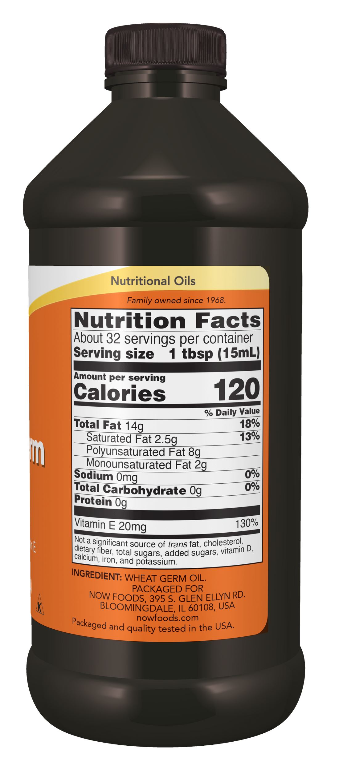 NOW Foods Wheat Germ Oil, Liquid - 473 ml - image 3