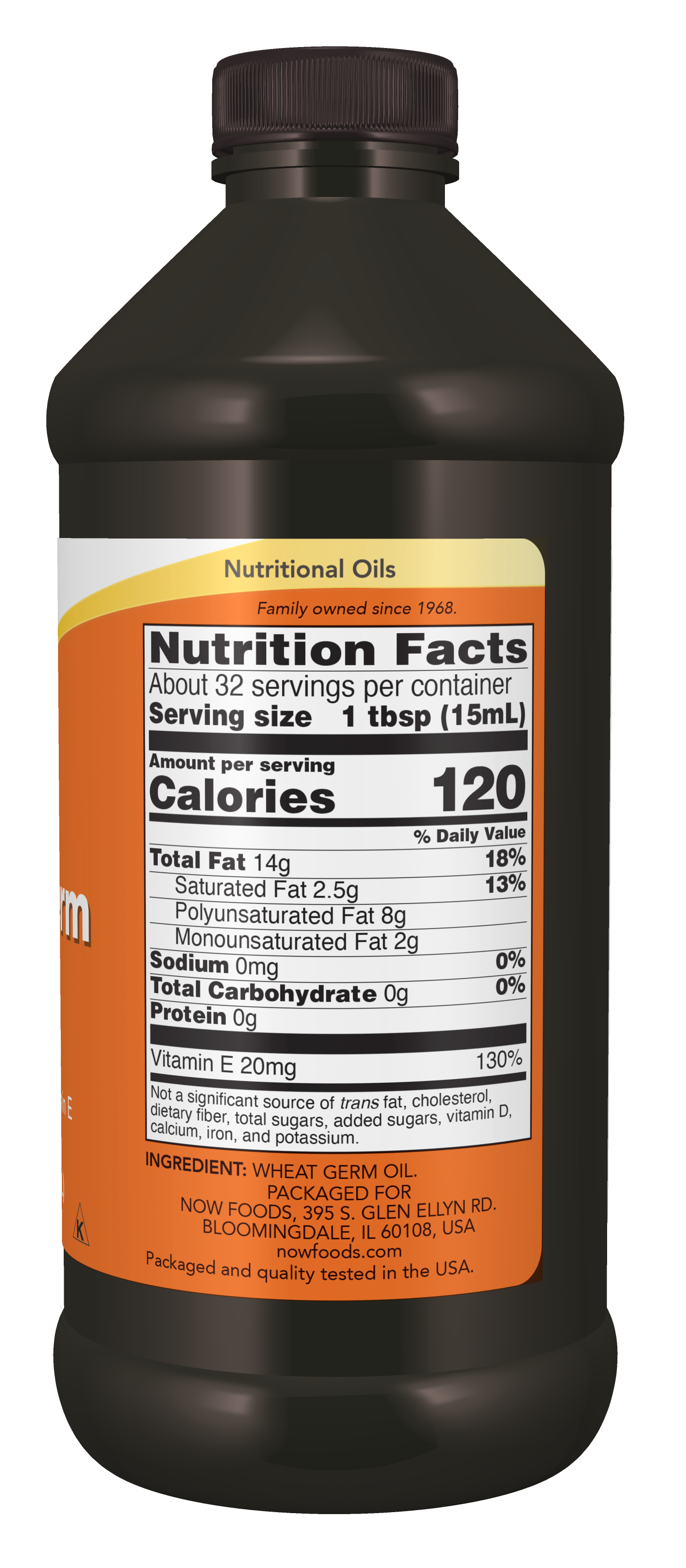 Wheat Germ Oil, Liquid - 473 ml.