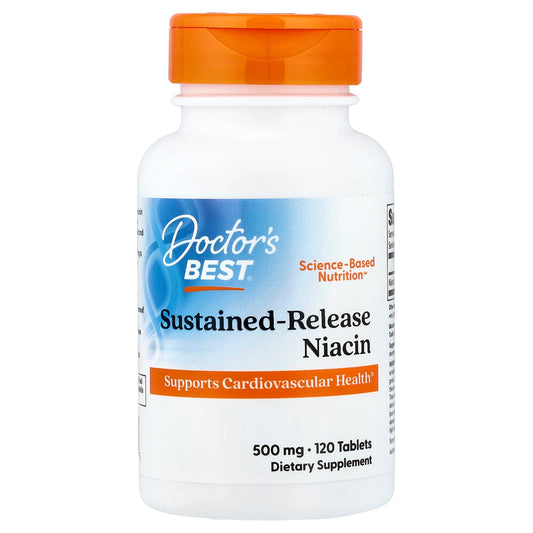 Sustained - Release Niacin, 500mg - 120 tablets