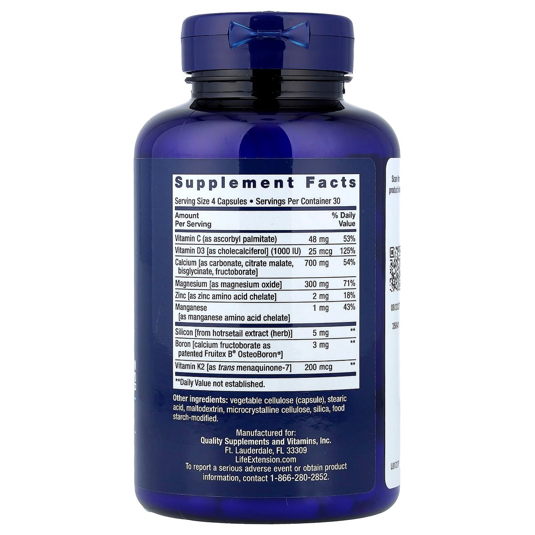 Life Extension Bone Restore with Vitamin K2 - 120 caps - image 2