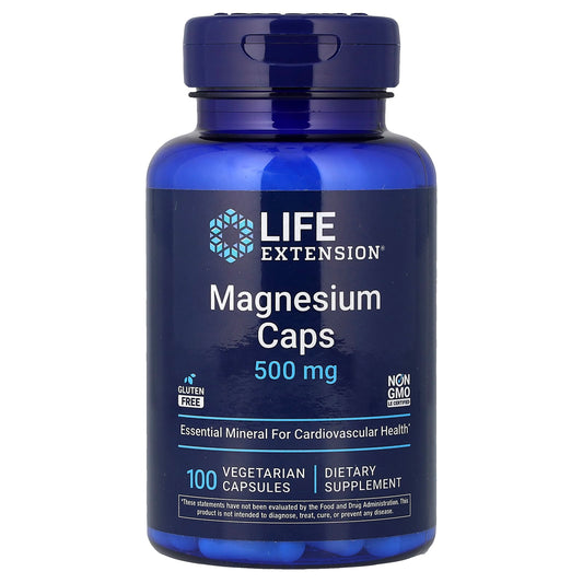 Magnesium Caps, 500mg - 100 vcaps