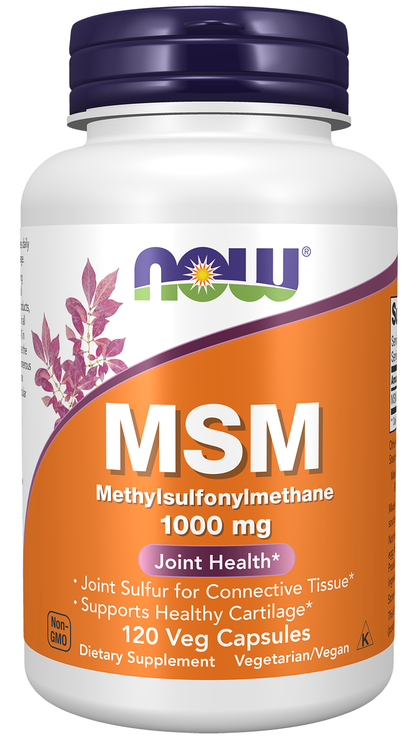 MSM Methylsulphonylmethane, 1000mg - 120 vcaps