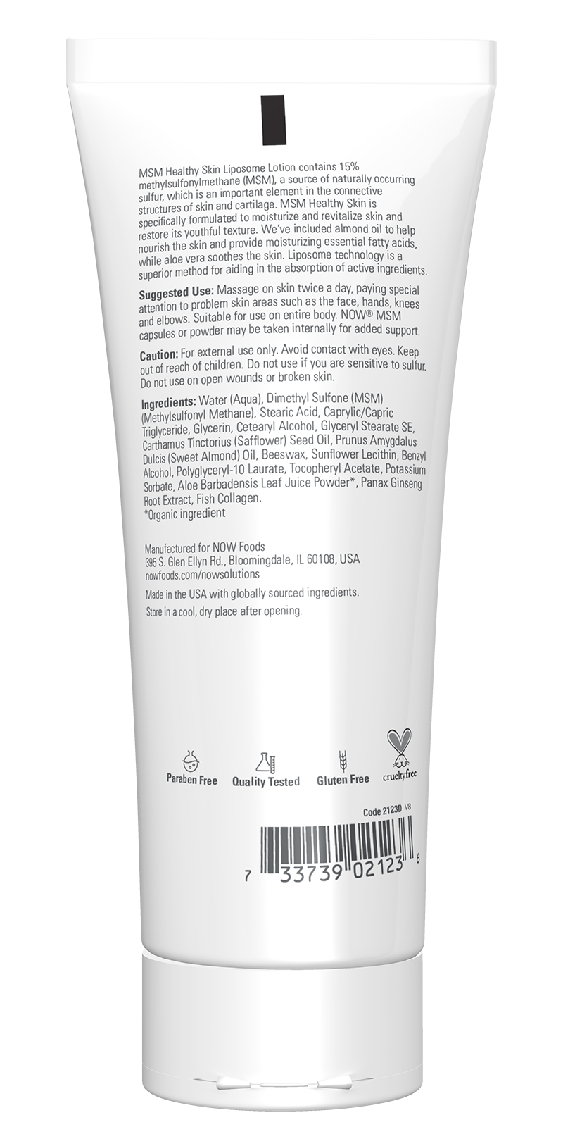 MSM Healthy Skin Liposome Lotion - 237 ml.