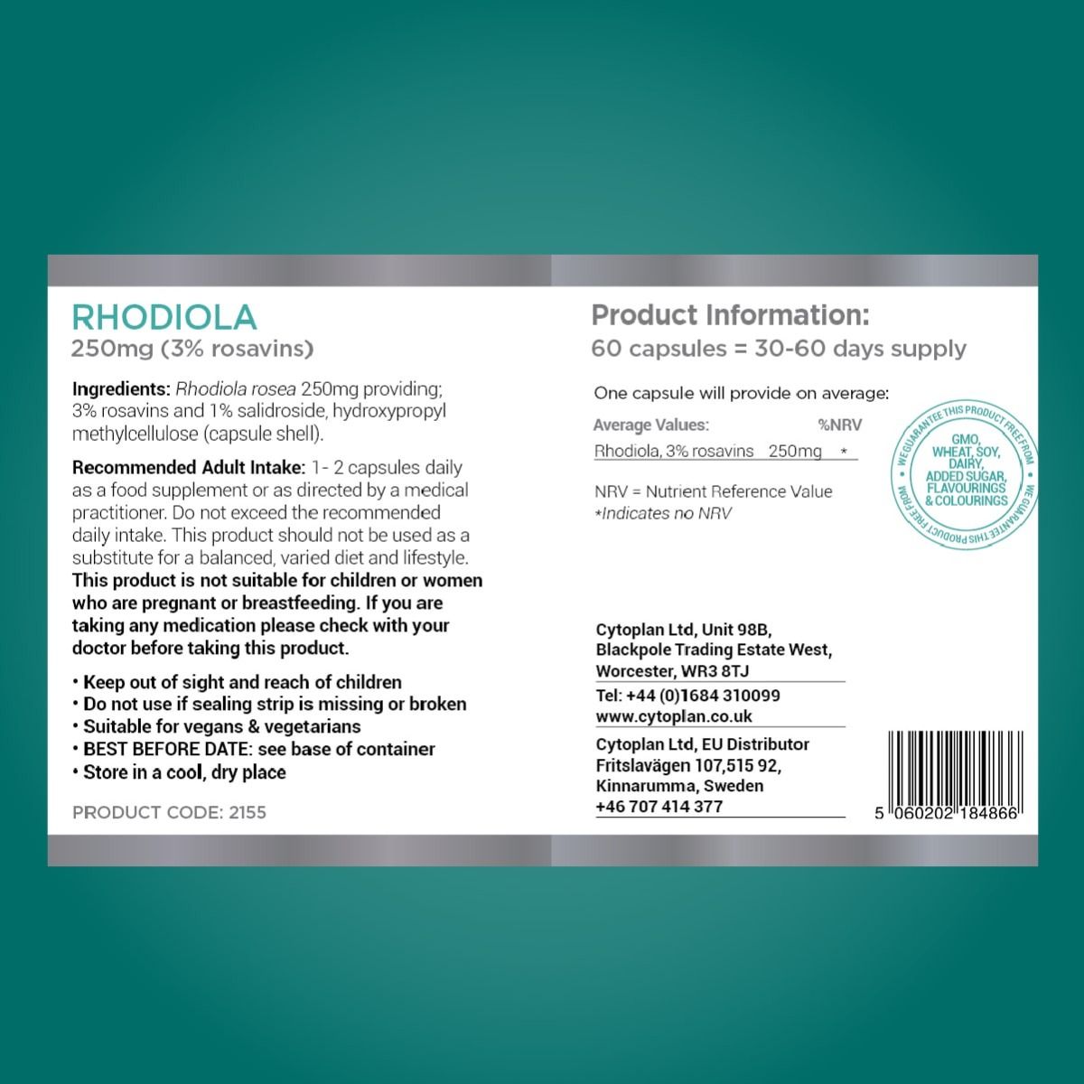 Rhodiola - 60 vcaps