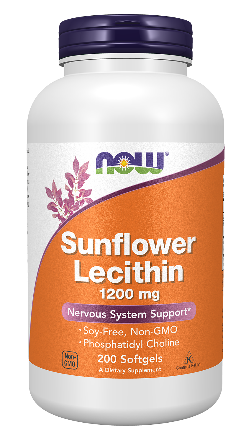 Sunflower Lecithin, 1200mg - 100 softgels