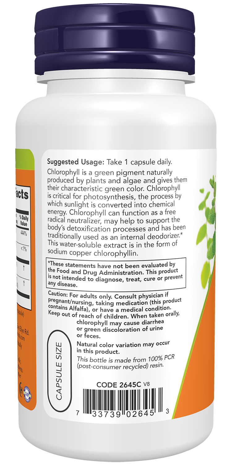 Chlorophyll, 100mg - 90 vcaps