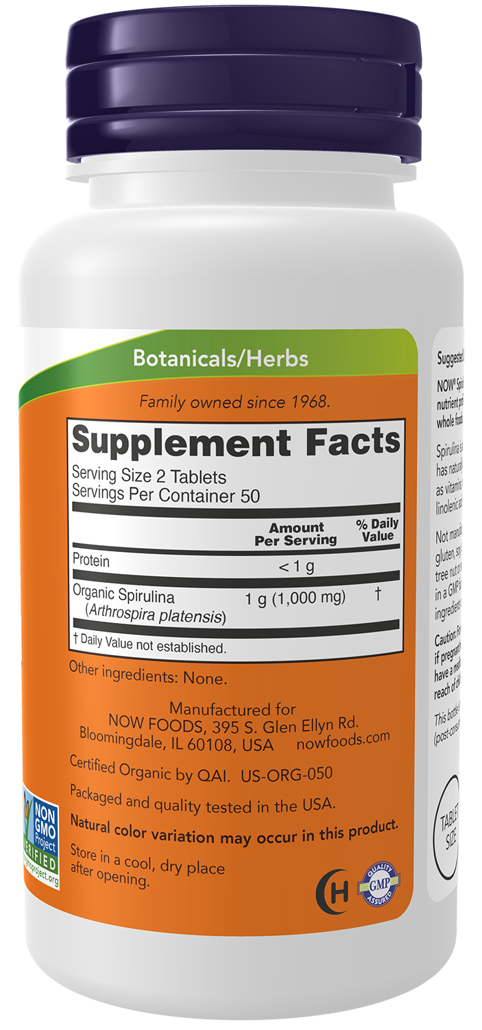 Spirulina, 1000mg - 120 tabs