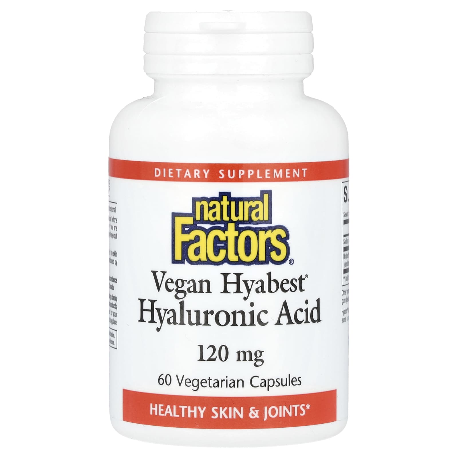 Hyaluronic Acid, 120mg - 120 vcaps