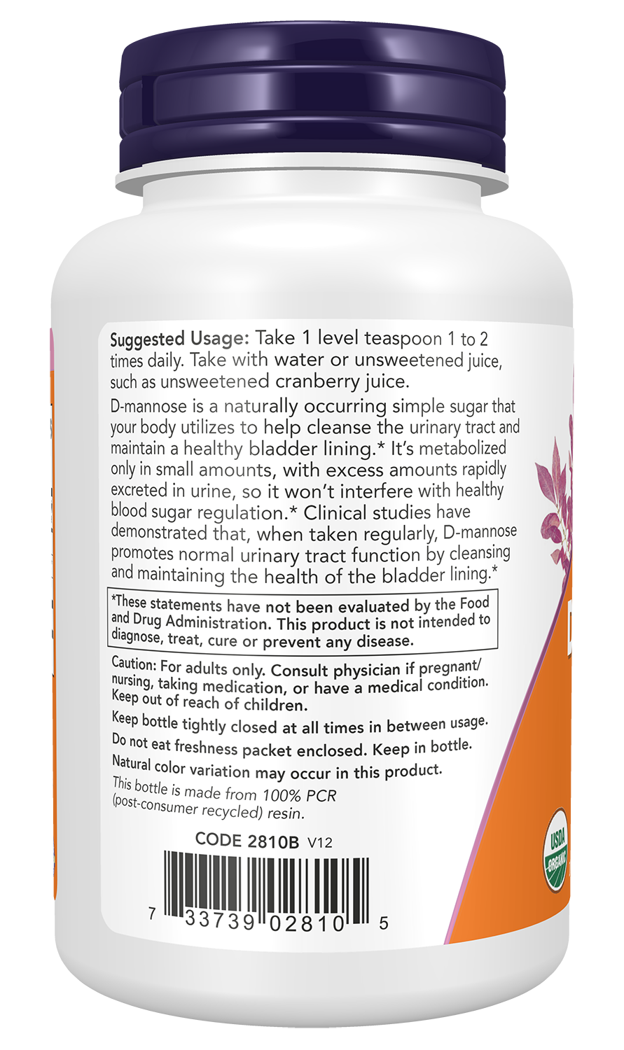 D-Mannose, Pure Powder - 85g