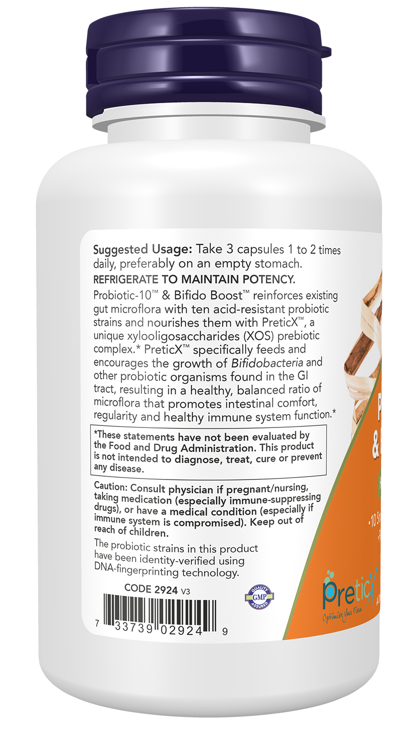 Probiotic-10 & Bifido Boost - 90 vcaps