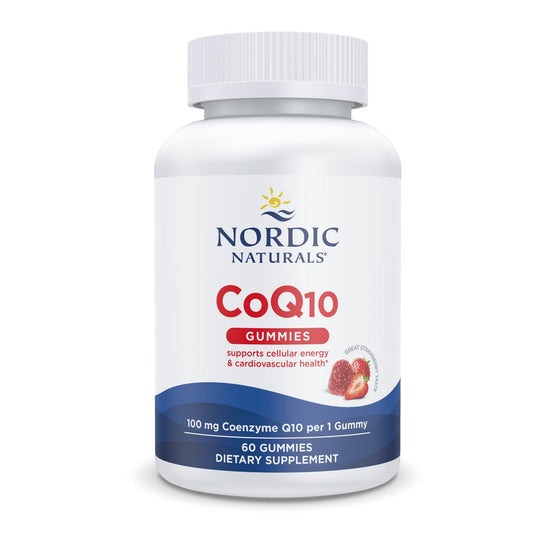 CoQ10 Gummies, 100mg Strawberry - 60 gummies