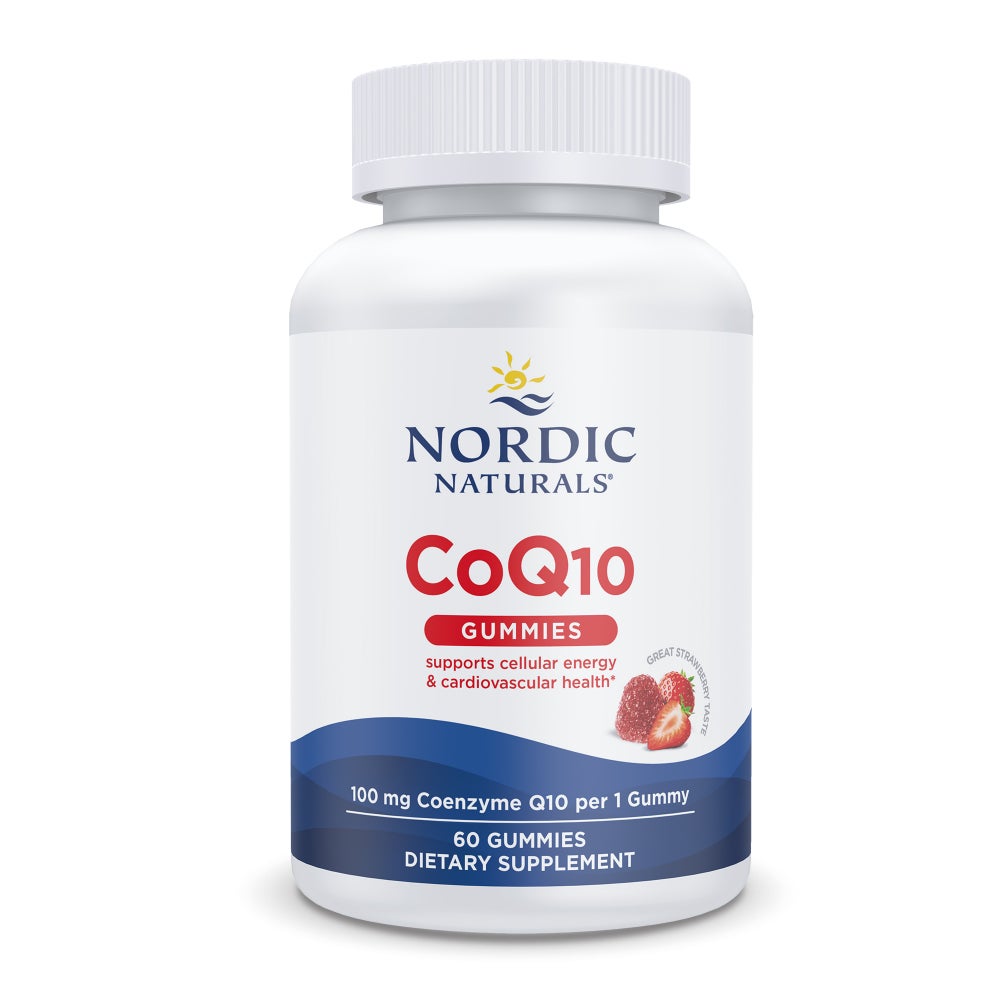 CoQ10 Gummies, 100mg Strawberry - 60 gummies