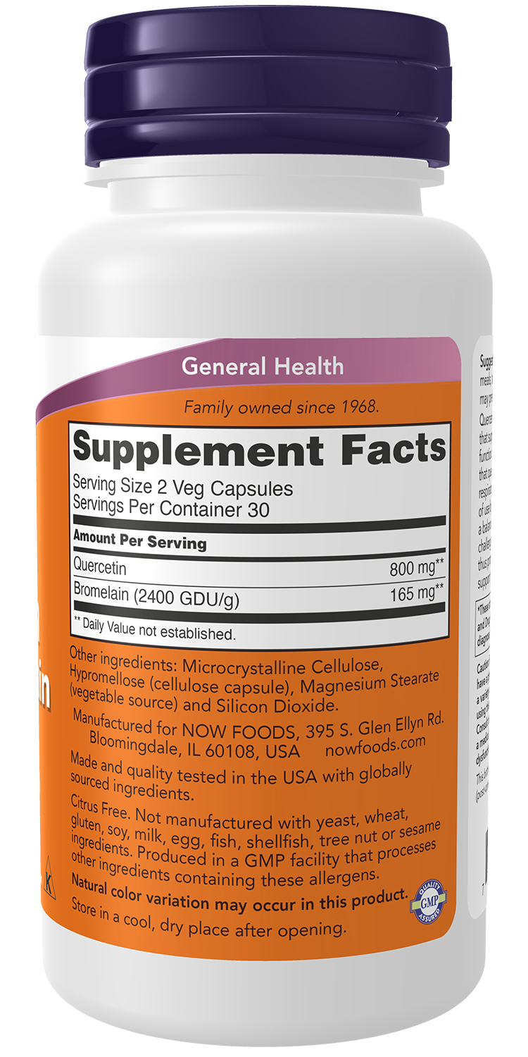 Quercetin with Bromelain - 120 vcaps