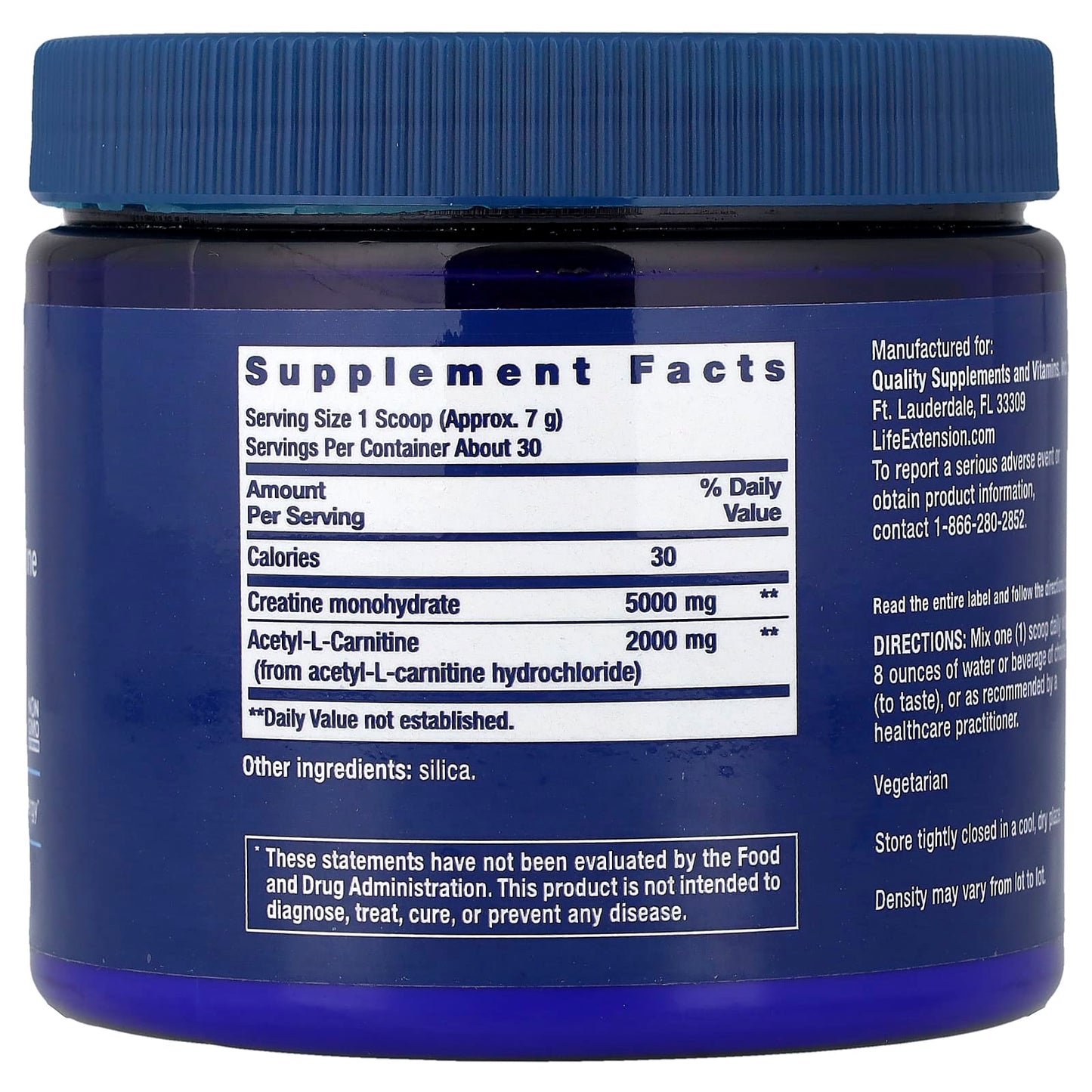 Creatine & Acetyl-L-Carnitine Energy Plus - 233g