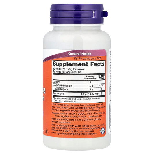D-Mannose, 500mg - 240 vcaps