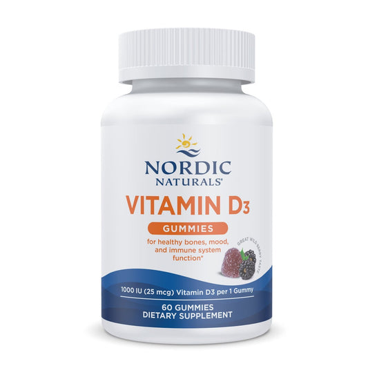 Vitamin D3 Gummies, 1000 IU Wild Berry - 120 gummies