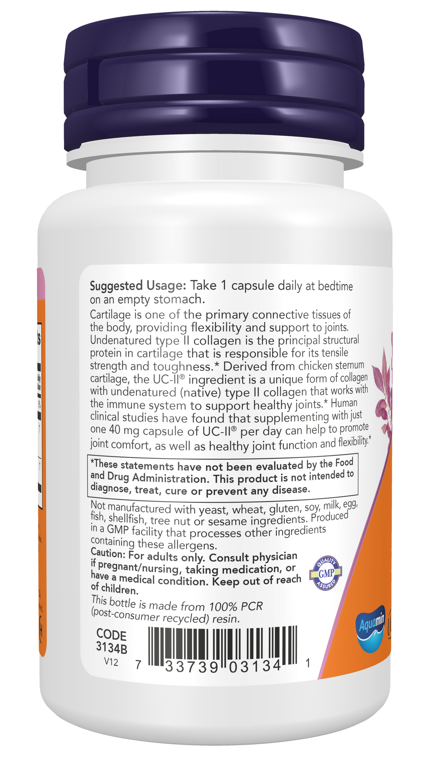UC-II Undenatured Type II Collagen - 60 caps