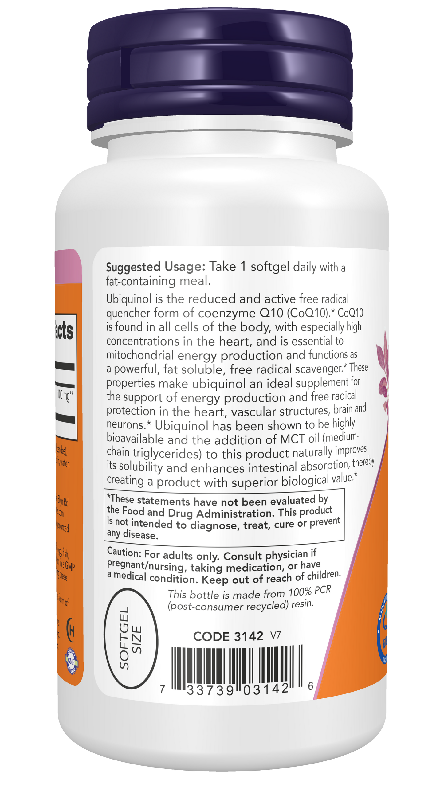 Ubiquinol, 100mg - 120 softgels