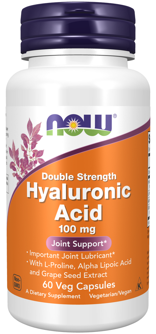 Hyaluronic Acid, 100mg Double Strength - 120 vcaps