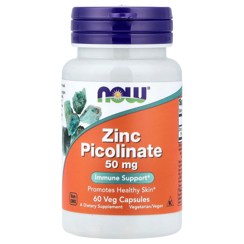 NOW Foods Zinc Picolinate, 50mg - 60 vcaps