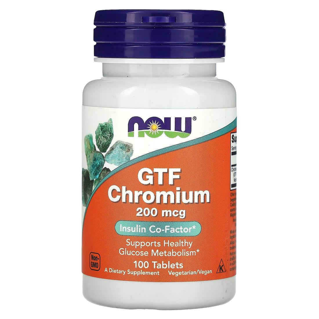 NOW Foods GTF Chromium, 200mcg - 250 tablets