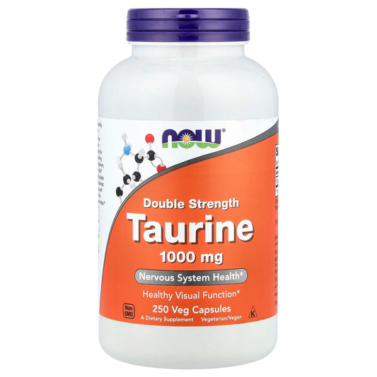Taurine, 1000mg Double Strength - 250 vcaps