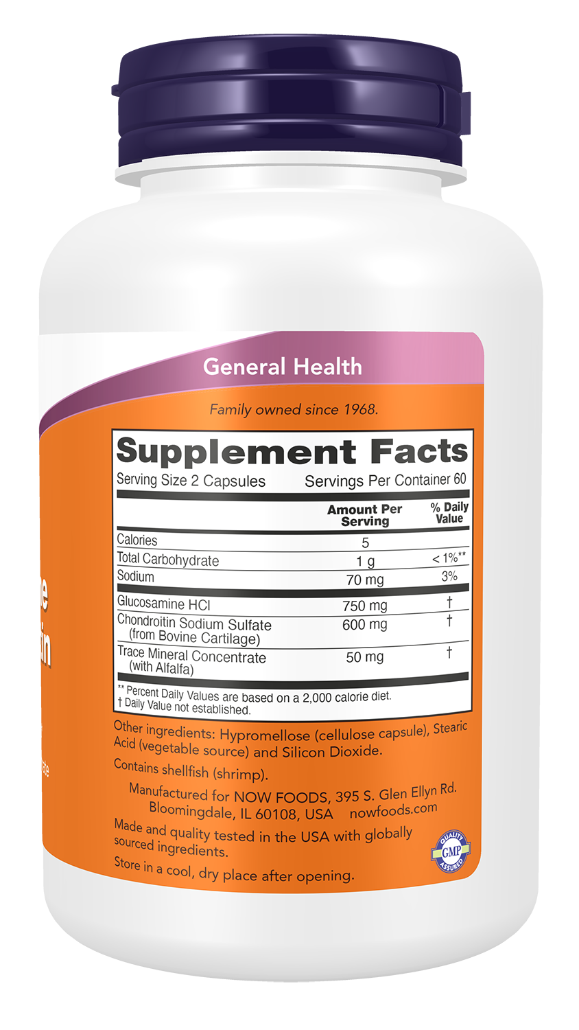 Glucosamine & Chondroitin with Trace Mineral Concentrate - 120 caps