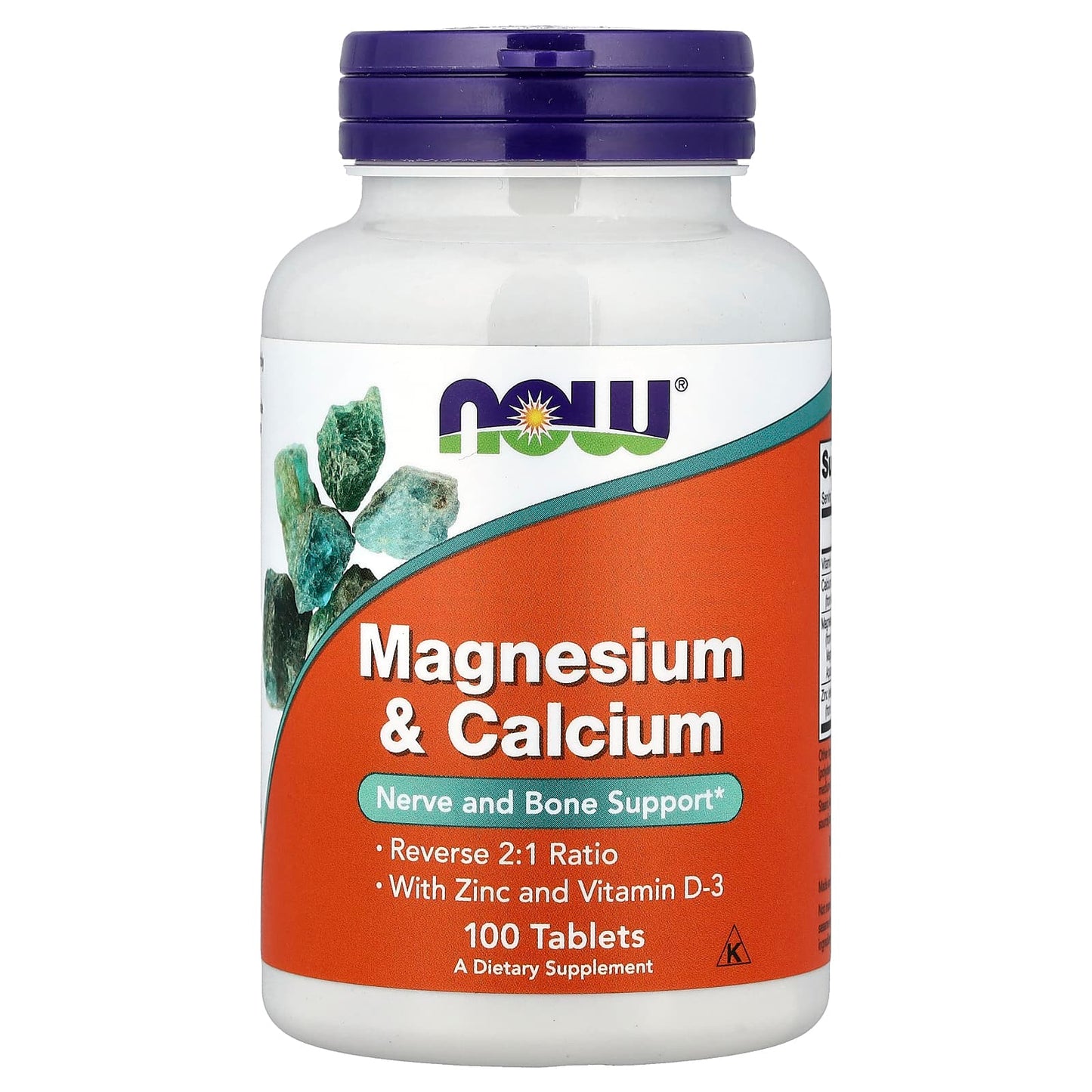 Magnesium & Calcium with Zinc and Vitamin D3 - 100 tablets
