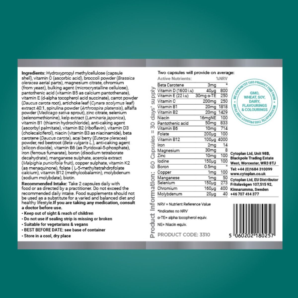 Wholefood Multi - 120 vcaps