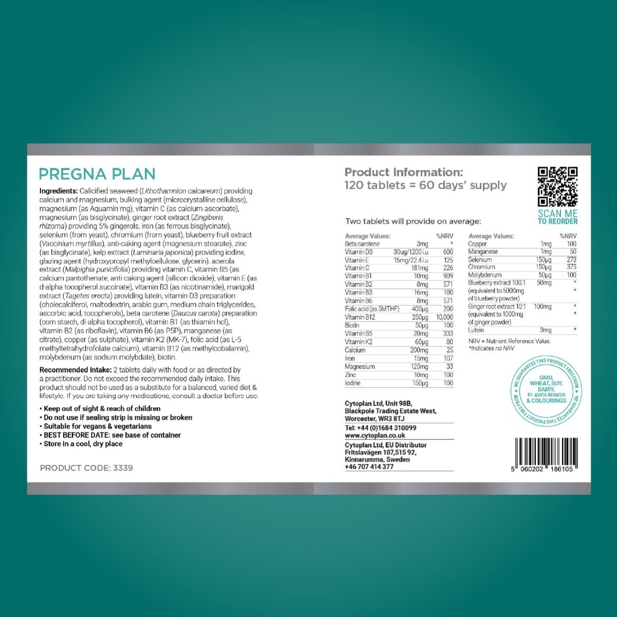 Pregna-Plan - 60 vegan tabs