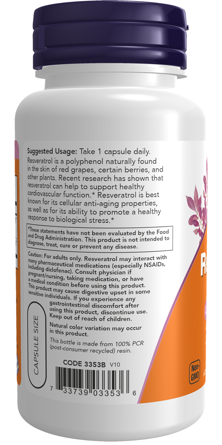 Resveratrol, 200mg - 60 vcaps