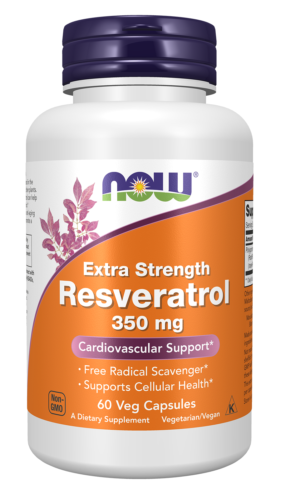 Resveratrol, Extra Strength 350mg - 60 vcaps