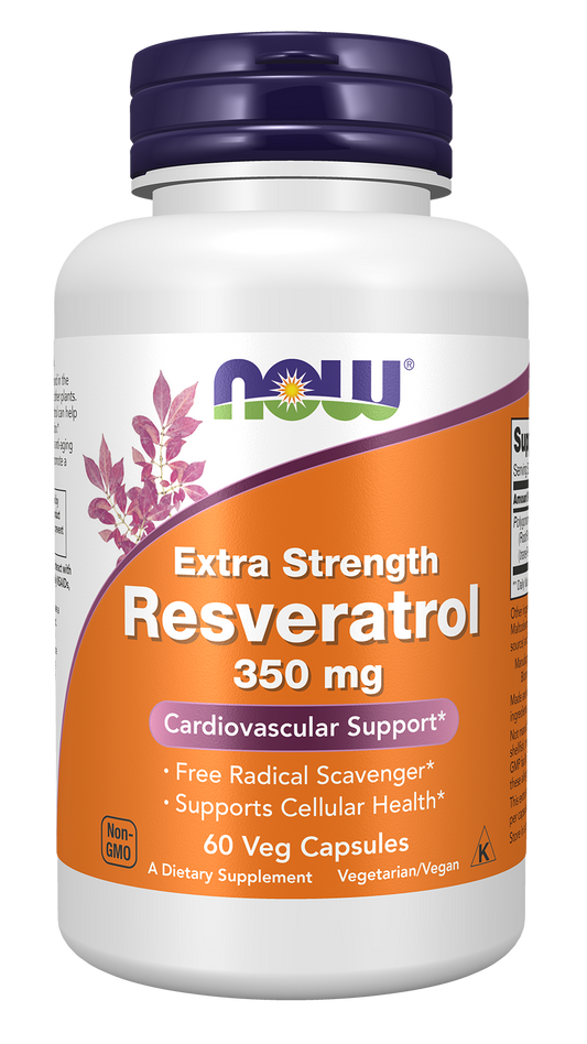 Resveratrol, Extra Strength 350mg - 60 vcaps