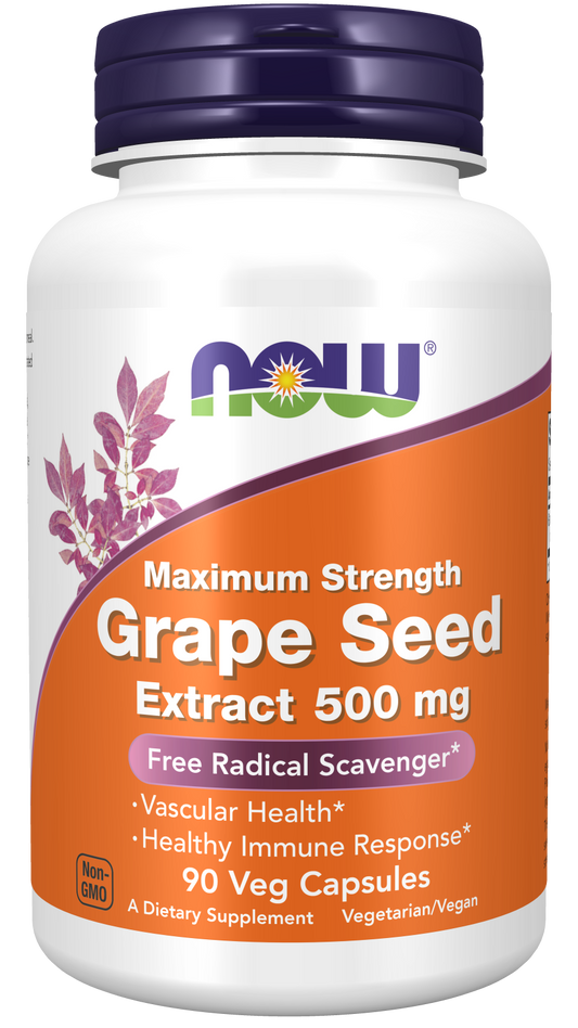 Grape Seed Extract, 500mg Maximum Strength - 90 vcaps