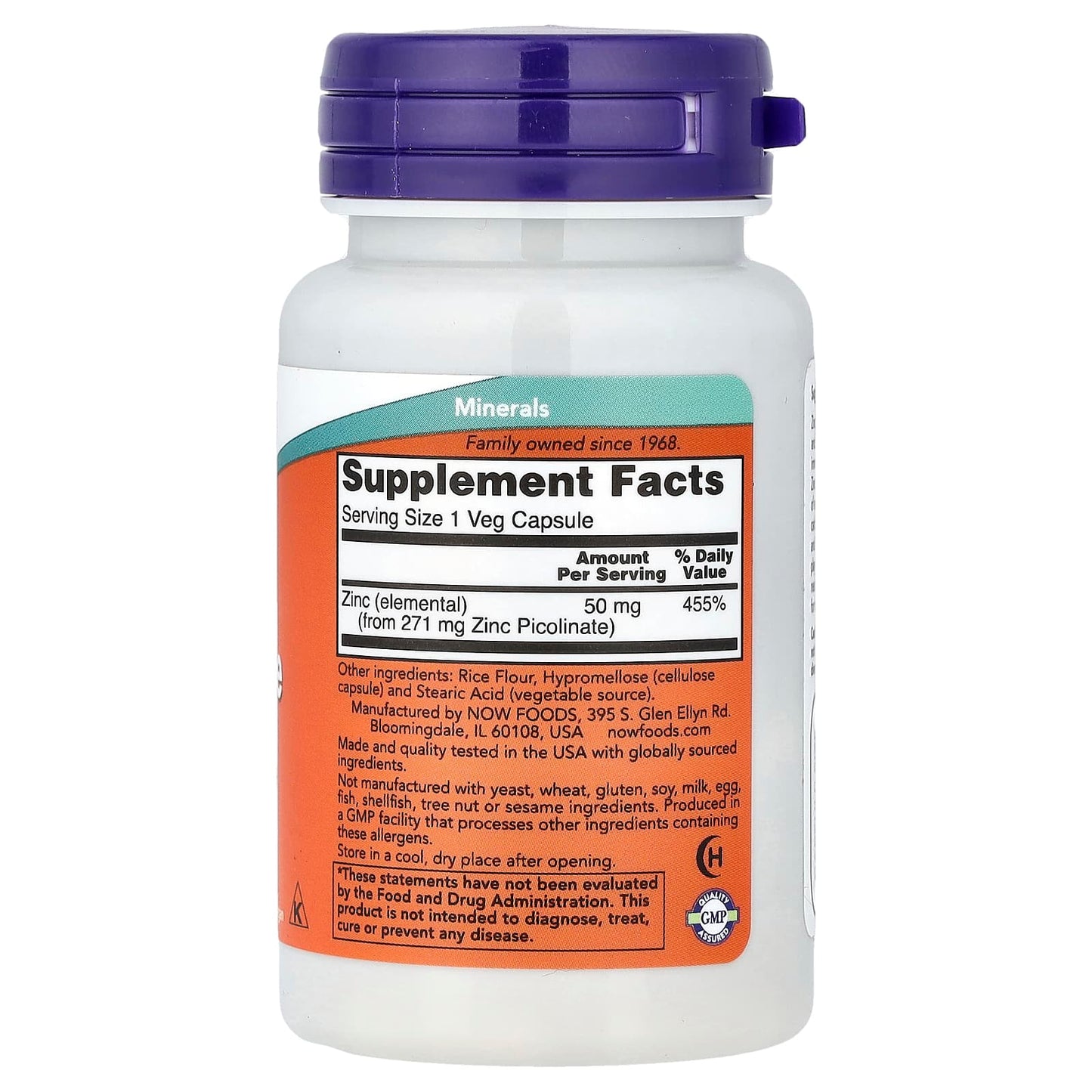 Zinc Picolinate, 50mg - 60 vcaps