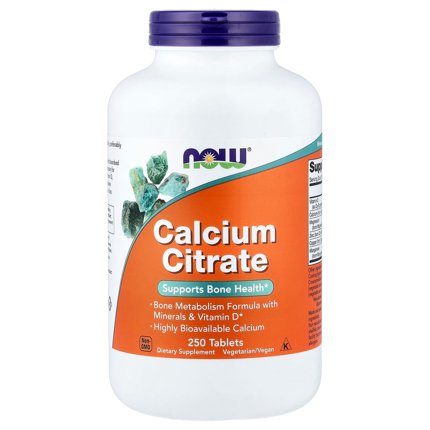 Calcium Citrate with Minerals & Vitamin D-2 - 100 tabs