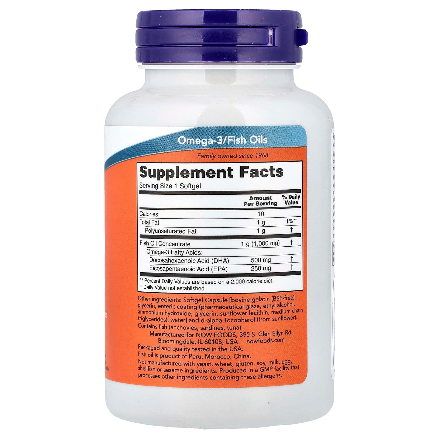 DHA-500, 500 DHA / 250 EPA - 180 softgels