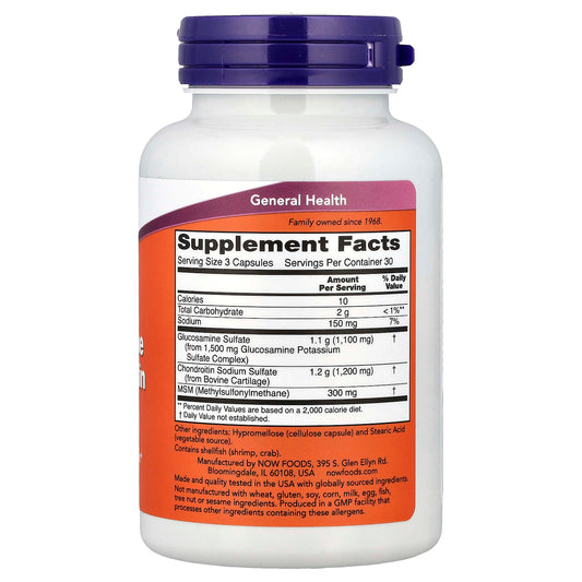 Glucosamine & Chondroitin with MSM - 90 caps