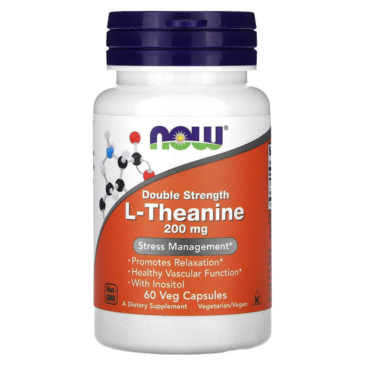 Double Strength L-Theanine, 200mg - 120 vcaps