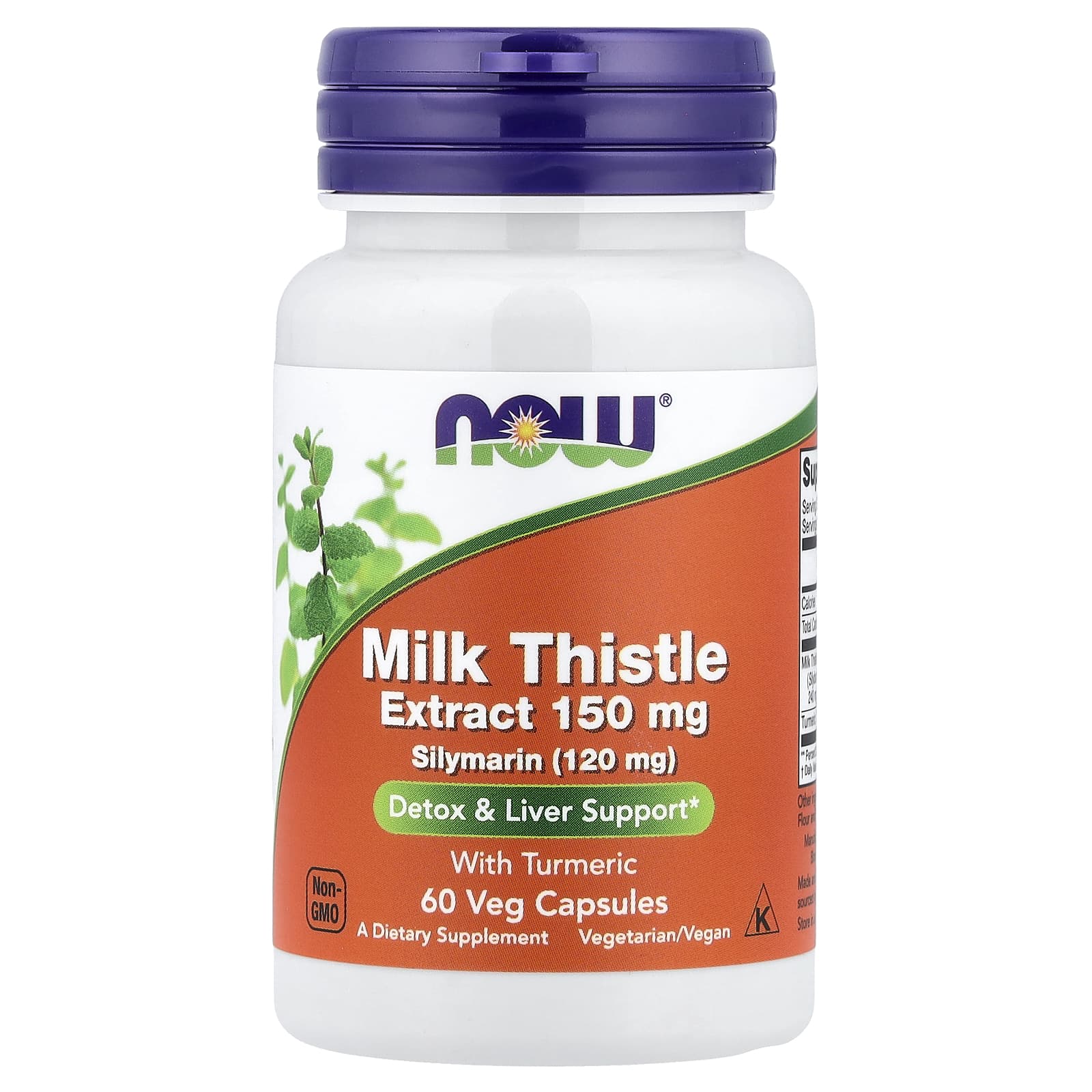 Milk Thistle Extract with Turmeric, 150mg - 60 vcaps