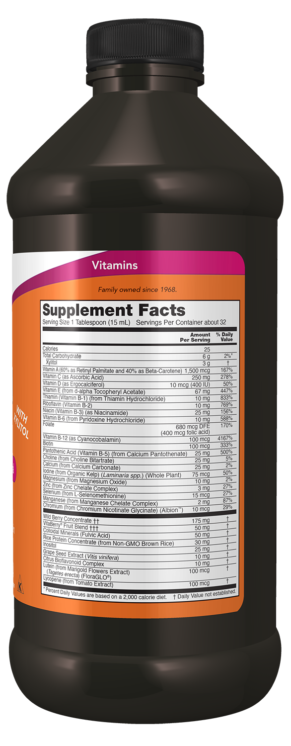 Liquid Multi, Wild Berry (Iron Free) - 473 ml.