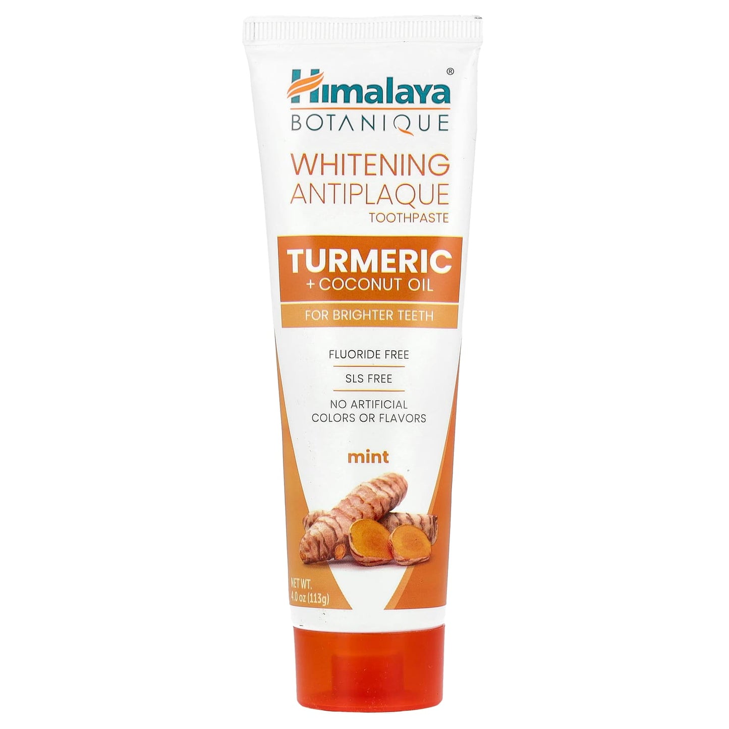 Whitening Antiplaque Turmeric & Coconut Oil Mint Toothpaste