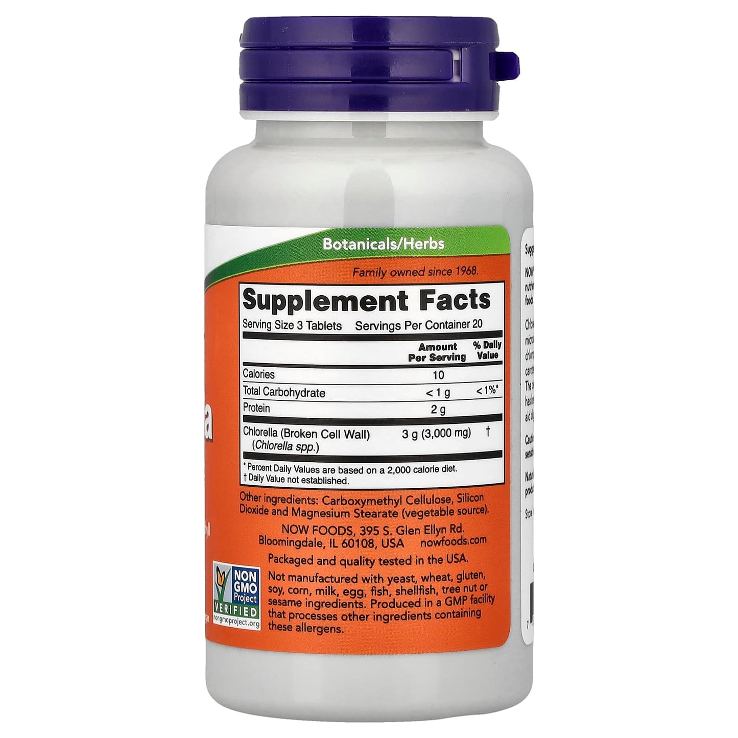 Chlorella, 1000mg - 60 tabs