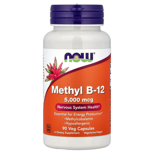 Methyl B-12 with Folic Acid, 5000mcg - 60 lozenges