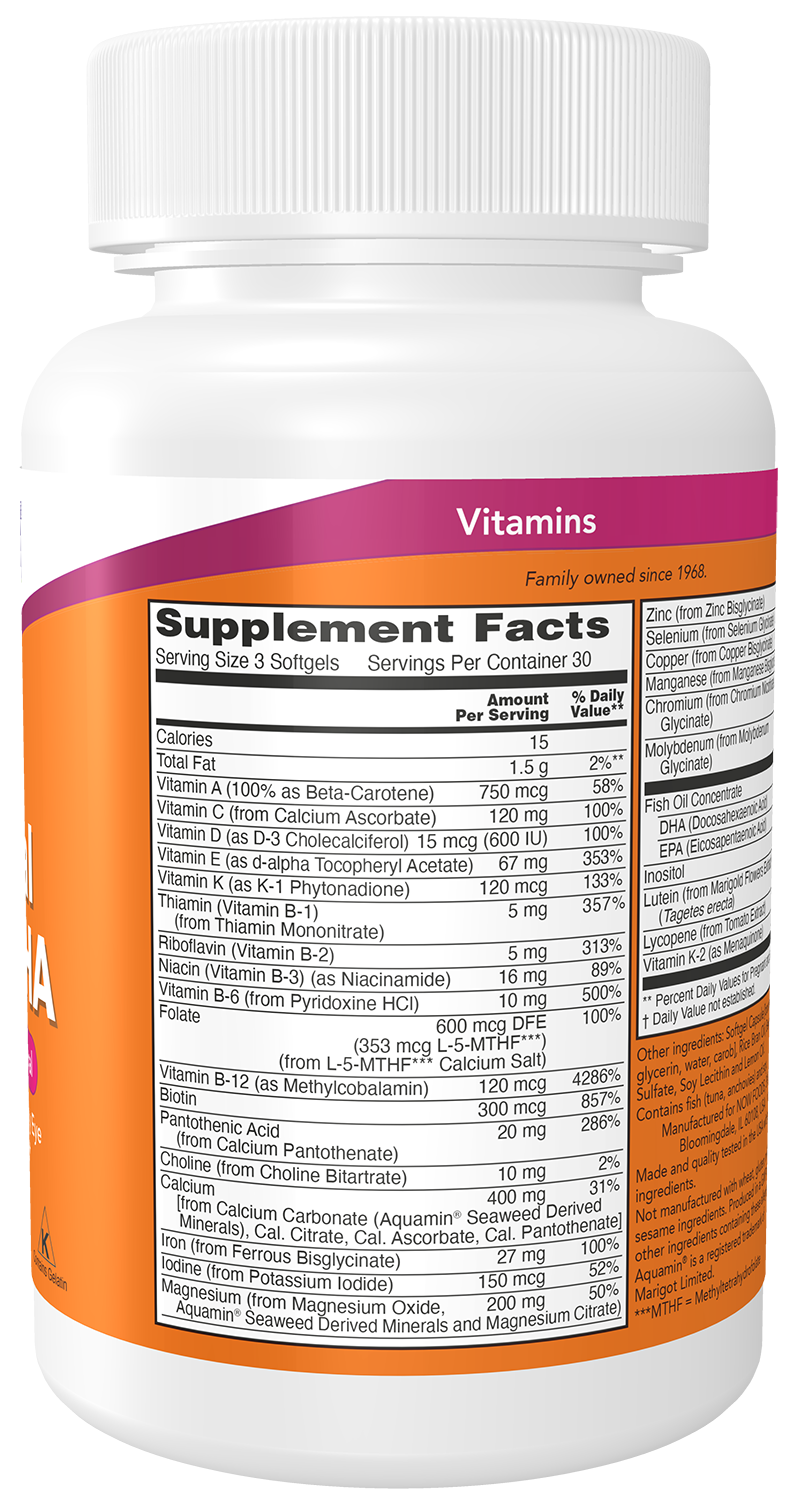 Prenatal Gels + DHA - 180 softgels