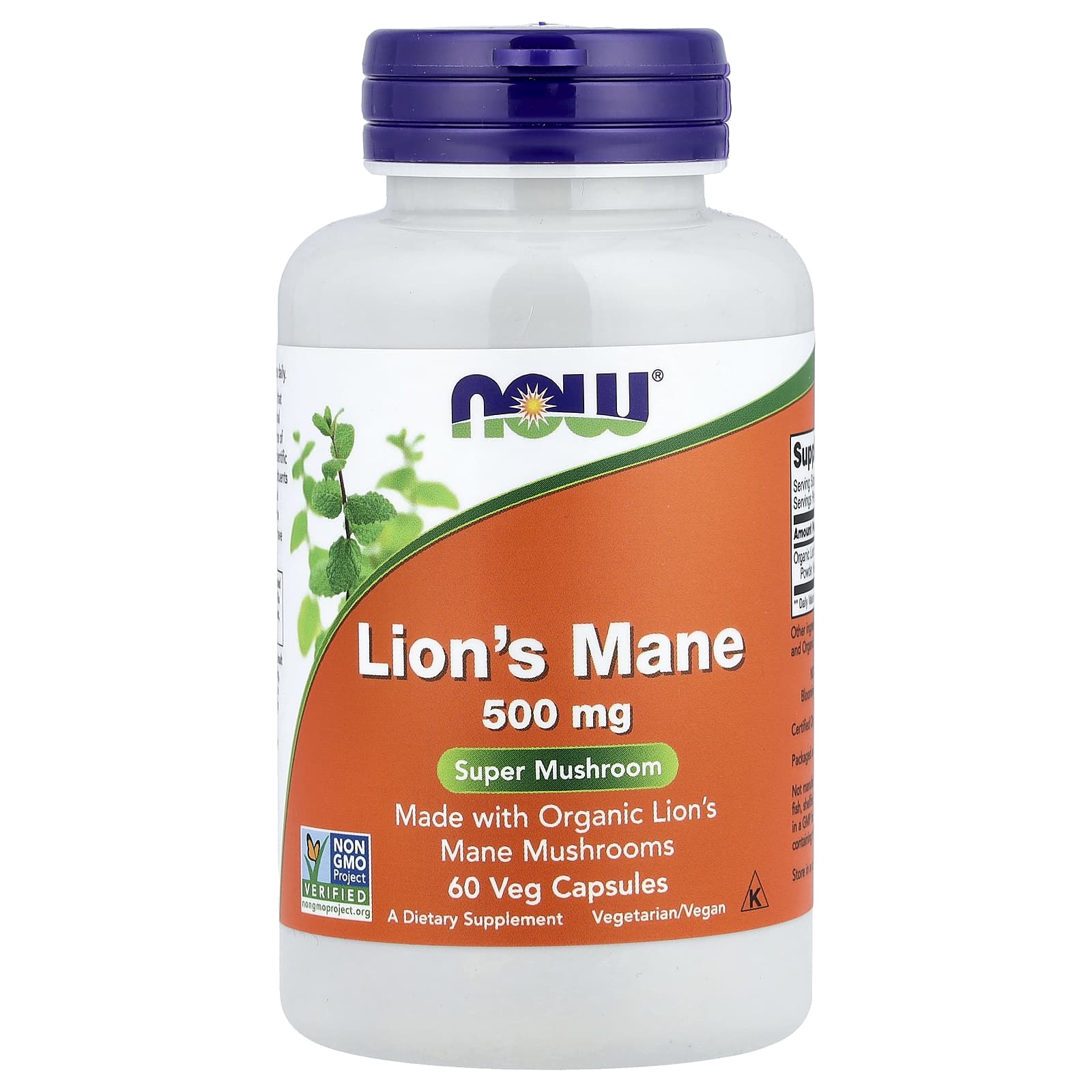 Lion's Mane, 500mg - 60 vcaps
