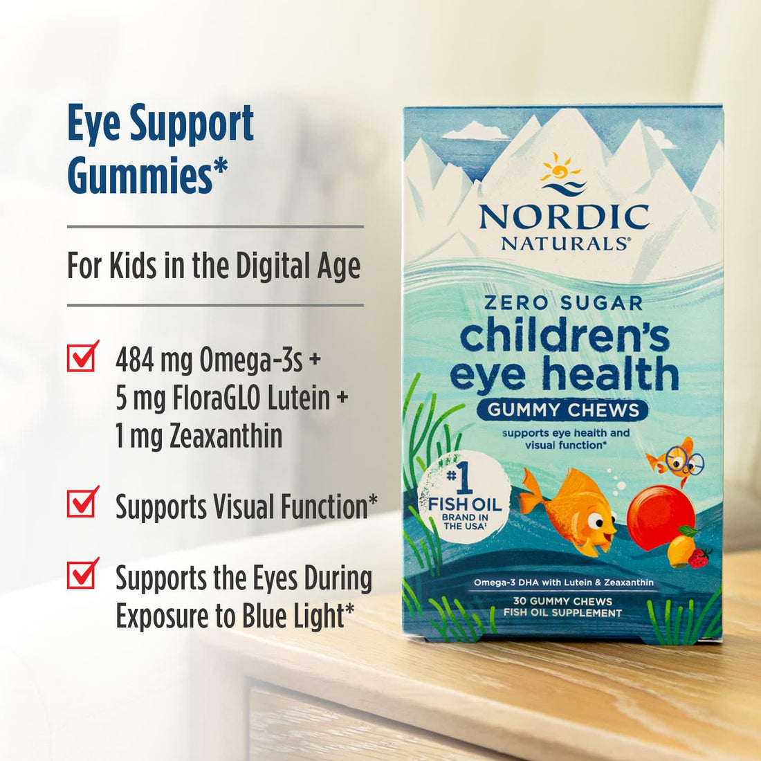 Nordic Naturals Children's Eye Health, Strawberry Lemonade - 30 gummies - image 3