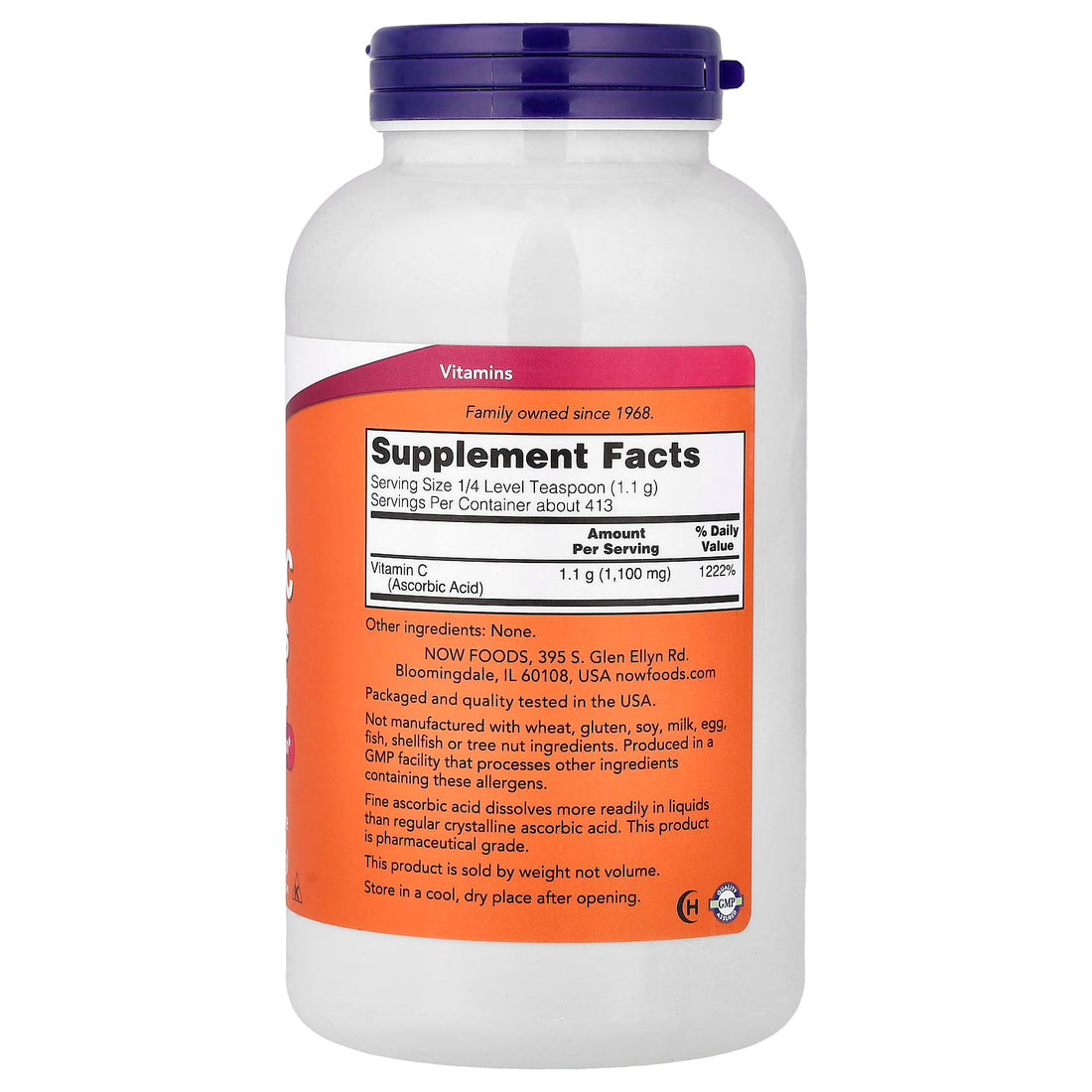 NOW Foods Vitamin C Crystals - 454g - image 4
