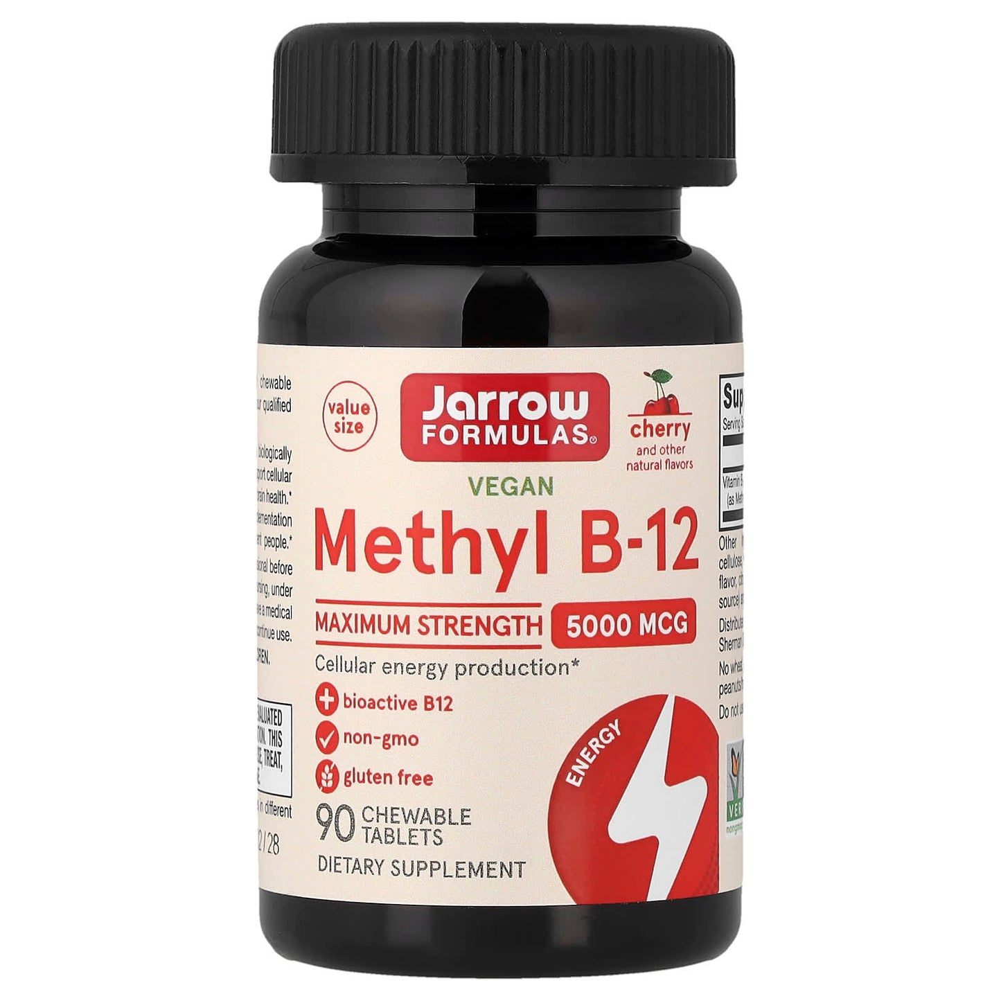 Methyl B-12, 5000mcg (Cherry) - 90 chewable tabs